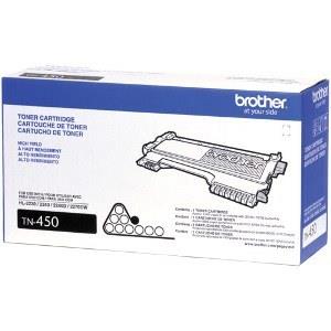 BROTHER TN450 High Yield Black Original Toner Cartridge, 2600 Pages