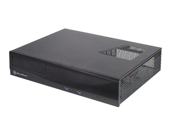 SilverStone Milo ML03 HTPC Black Aluminum SECC mATX 2xUSB3.0 ports