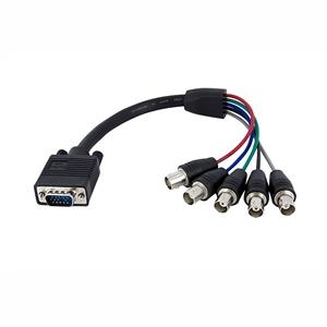 STARTECH Coax HD15 VGA to 5 BNC RGBHV Monitor Cable M/F - 1 ft