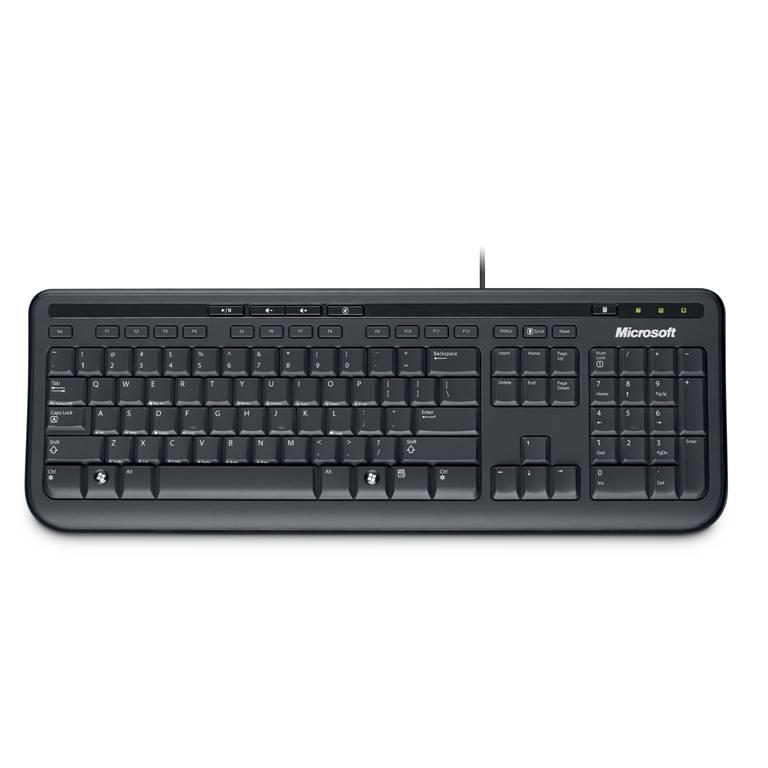 MICROSOFT (ANB-00002) Wired Keyboard 600 - USB- Black(Open Box)