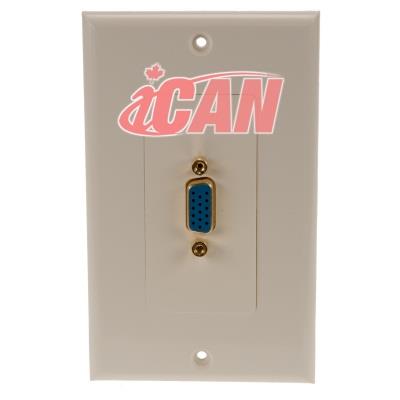 iCAN High Quality SVGA F/F Coupler Decora Type Wall-plate