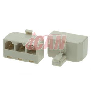 iCAN RJ11 Telephone 3-WAY Splitter