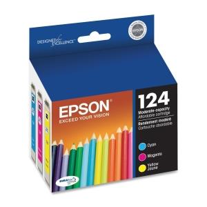 EPSON 124 Tri-Color Ink Cartridges (T124520-S)