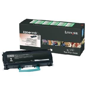 Lexmark X264H11G High Yield Return Program Black Toner Cartridge - Black - Laser - 9000 Page