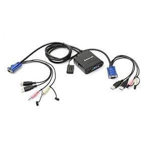 IOGEAR KVM Switch with Audio  2 x 1