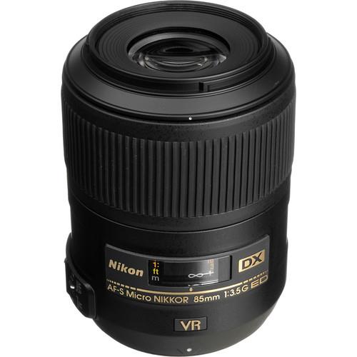 Nikon AF-S DX Micro NIKKOR 85mm f/3.5G ED VR Lens | Compact, DX-Format Micro Lens | Nikon VR II Image Stabilization | Focuses t