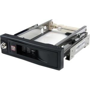 StarTech 5.25" Trayless Hot Swap Mobile Rack for 3.5" Hard Drive (HSB100SATBK)