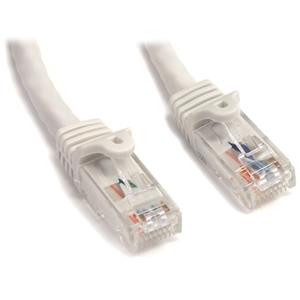 StarTech 10 ft White Snagless Cat6 UTP Patch Cable - Category 6 - 10 ft - 1 x RJ-45 Male Network - 1 x RJ-45 Male Network - Whi