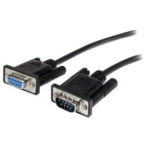 STARTECH 0.5m Straight Through DB9 RS232 Serial Cable Black