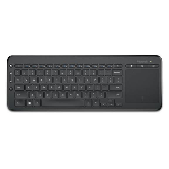 MICROSOFT Wireless All-in-One Media Keyboard w/ Touchpad, Black