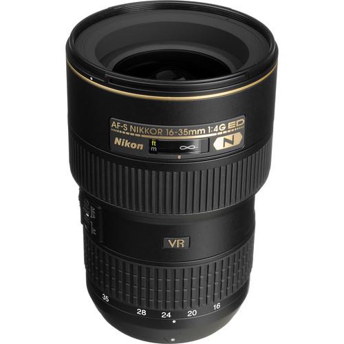 Nikon AF-S Nikkor 16-35mm f/4G ED VR Wide Angle Zoom Lens ~ | Vibration Reduction (VR II) | 2 ED & 3 Aspherical Lens Elements |