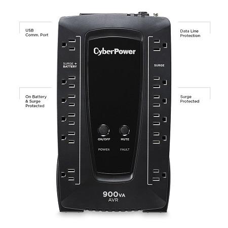 CYBERPOWER AVRG900U 900VA Battery-Backup UPS