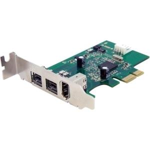 StarTech 3 Port 2b 1a Low Profile 1394 PCI Express FireWire Card Adapter - 2 x 9-pin Female IEEE 1394b FireWire 800 (PEX1394B3L