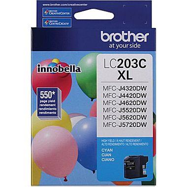 BROTHER LC203CS High Yield Cyan Ink Cartridge (LC203CS)