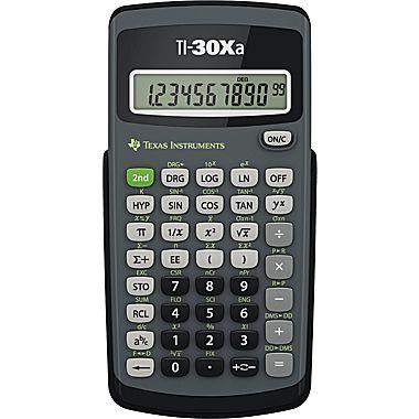 Texas Instruments Scientific Calculator (TI-30Xa) | One Line 10 Digit Display | Fraction Features | One-Variable Statistics | C