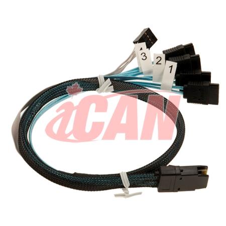 iCAN MiniSAS 8087 to 4 x 6G SATA Cable
