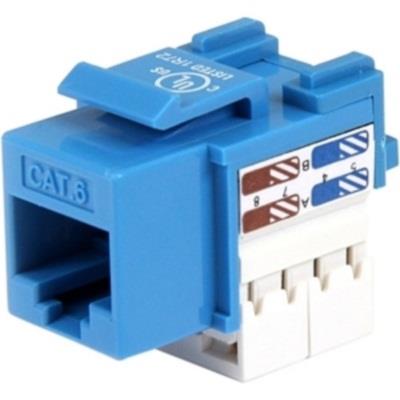 STARTECH Cat6 RJ45 Keystone Jack (Blue)