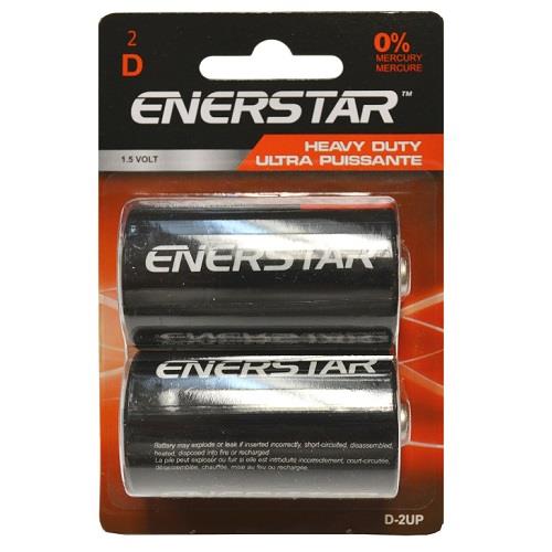 ENERSTAR "D" Ultra Power battery, (D-2UP) - 2 Pack