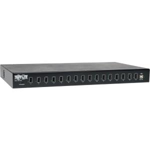 Tripp Lite 16-Port USB Sync / Charging Hub - USB - External - 16 USB Port(s) - 16 USB 2.0 Port(s) (U280-016-RM)