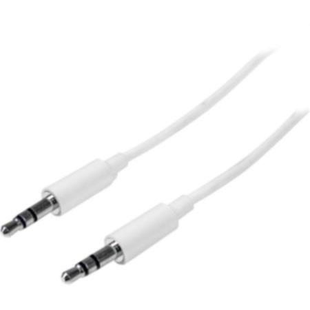 Câble audio stéréo fin blanc STARTECH 3,5 mm - 1 m