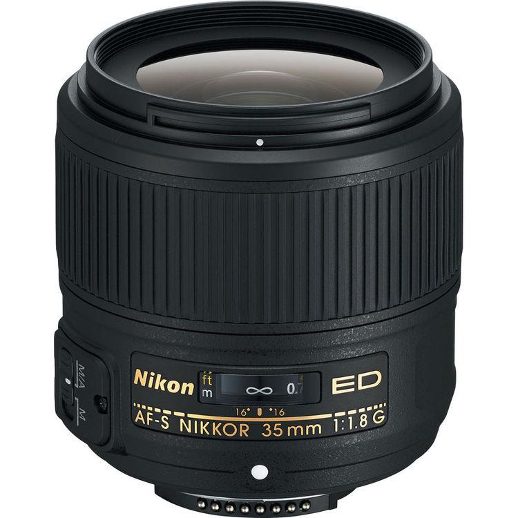 Nikon AF-S NIKKOR 35mm f/1.8G ED Lens | F Mount Lens/FX Format | One Extra-Low Dispersion Element | One Aspherical Element | Su