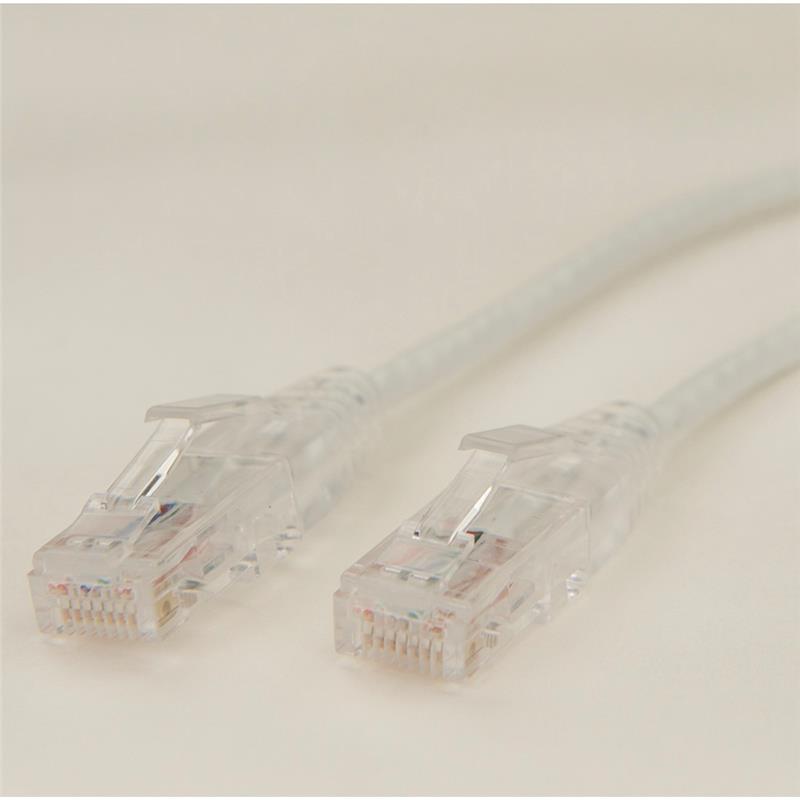 iCAN Super Slim Premium Cat6 Gigabit LAN Patch Cable, White, 1ft