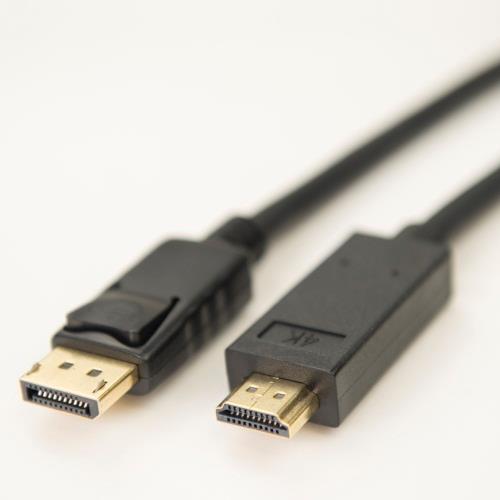 iCAN Premium Displayport 1.2 - HDMI 2.0 4K x 2K Ultra HDMI Cable, 3ft(Open Box)