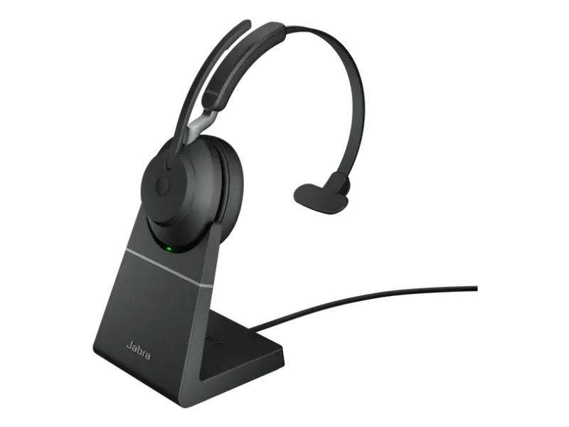Jabra Evolve2 65 Link390a UC Mono Stand BLK