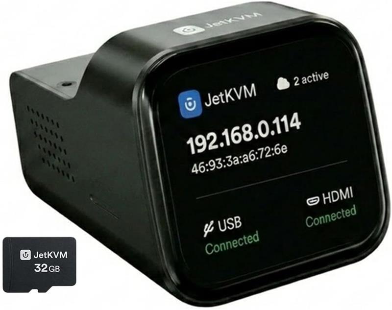JetKVM IP KVM,Jet KVM Over IP, Ethernet IPKVM,Control Any Computer Rem