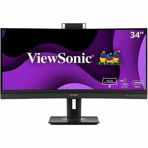 ViewSonic VG3457CV 34" Class Webcam UW-QHD Curved Screen LED Monitor