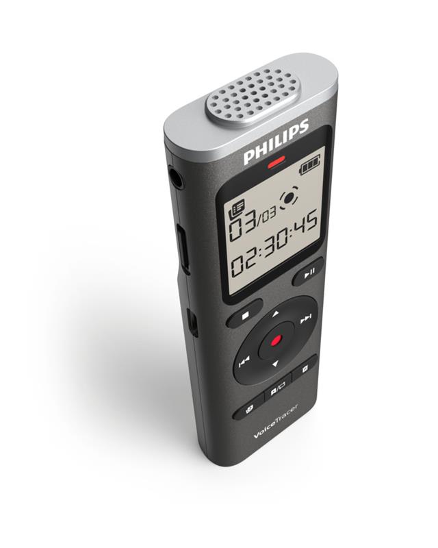 PHILIPS 8 GB 46 h (384 kbps), 11 h (1536 kbps) PCM (WAV) 2 × AAA