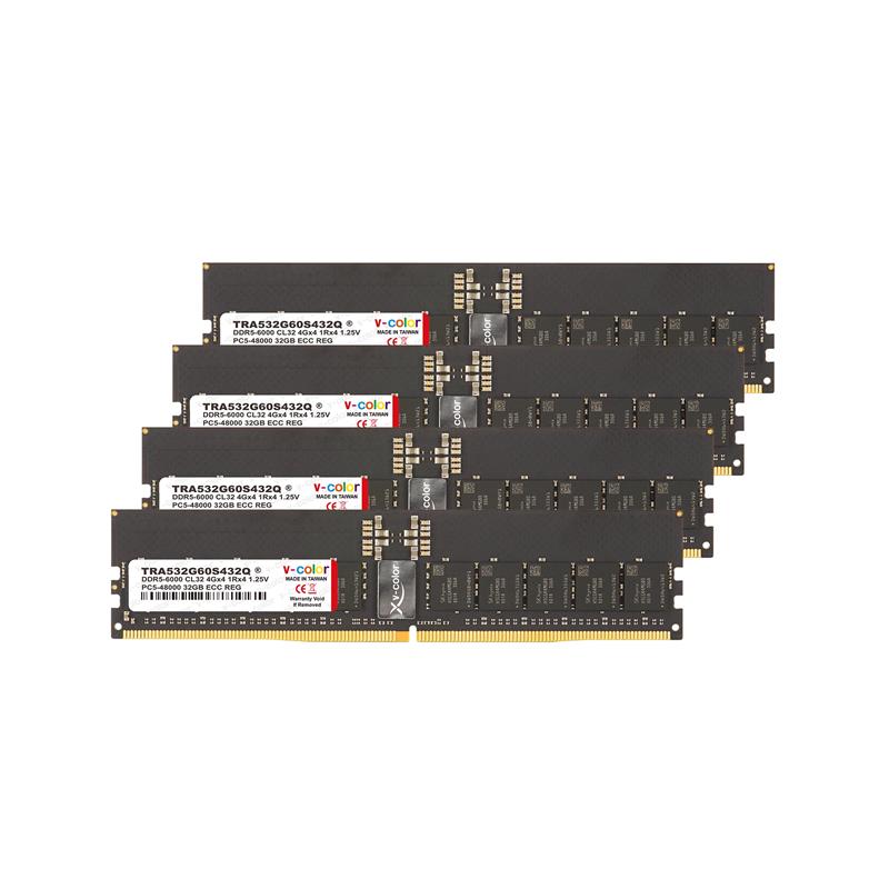 V-COLOR AMD TRX50 128 Go (4x32 Go) 6000MHz CL32 OC RDIMM