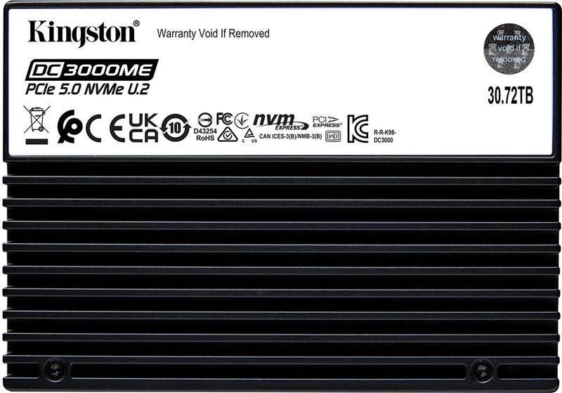 Kingston 30.72TB DC3000ME U.2 PCIE 5.0 NVME SSD