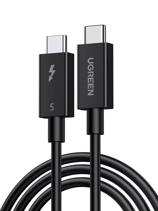 UGREEN L703 ThunderboltTM  5  Cable 5A Max  Black 1m