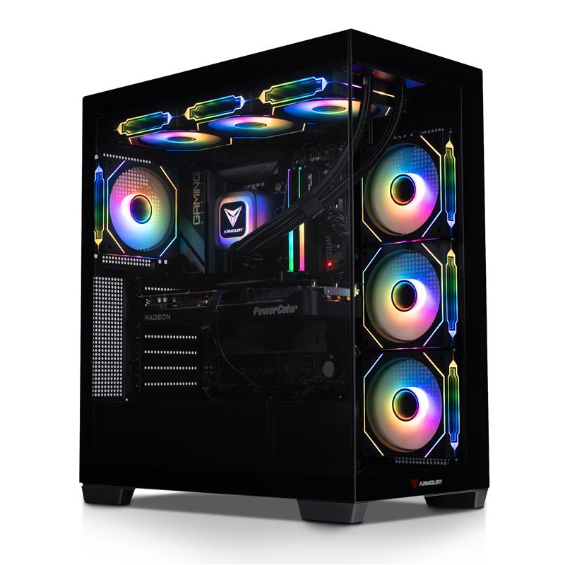 ARMOURY AMD Ryzen 7 7800X3D Radeon RX 9070 XT 32 Go RAM 2 To SSD W11P