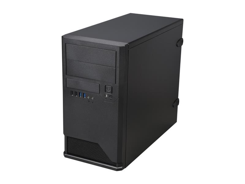 IN WIN EM048 Black Micro ATX Mini Tower Computer Case built-in 350W PSU ...