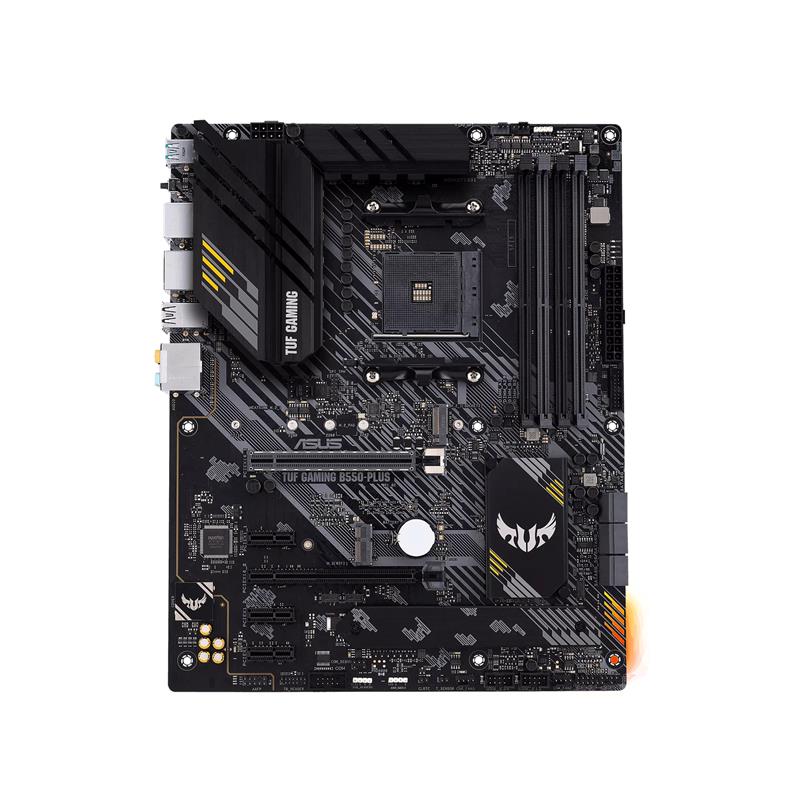 ASUS TUF GAMING B550-PLUS (WI-FI) ATX gaming motherboard with PCIe 4.0, dual M.2, 10 DrMOS power stages, Intel Wi-Fi 6, 2.5 Gb 