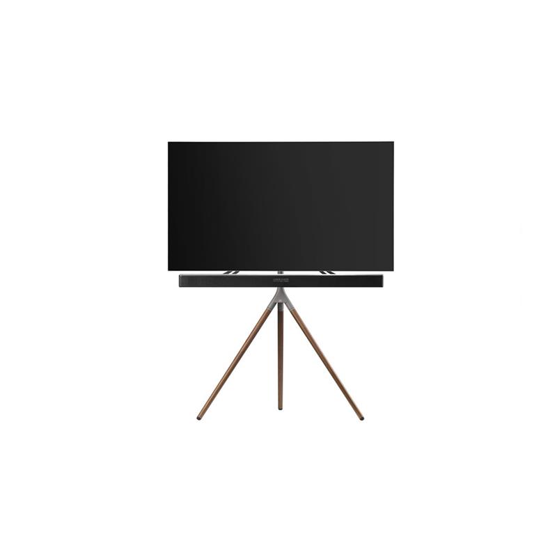 ONE FOR ALL WM7471 Universal TV Stand & Soundbar Tripod - Walnut