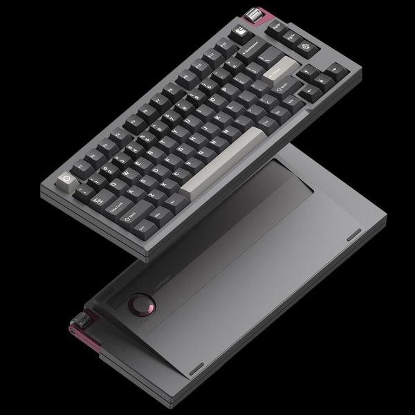 Clavier en aluminium 6063 75% Luminkey 75V2 Tri-Mode, Espace mort gris(Open Box)