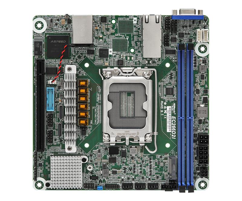 ASROCK- EC266D2I- Carte mère serveur- Intel - Série Xeon 6300/E-2400
