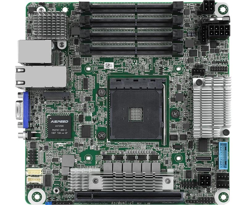 Carte mère ASROCK X570D4I-2T à socket unique AM4 (PGA1331)