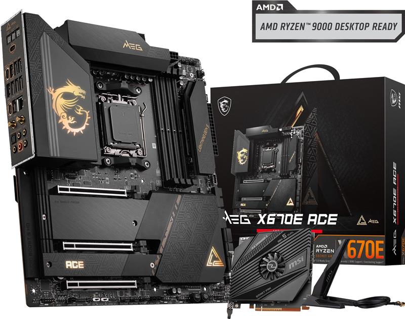 MSI MEG X670E ACE, AMD X670 EATX AM5 Motherboard(Open Box)