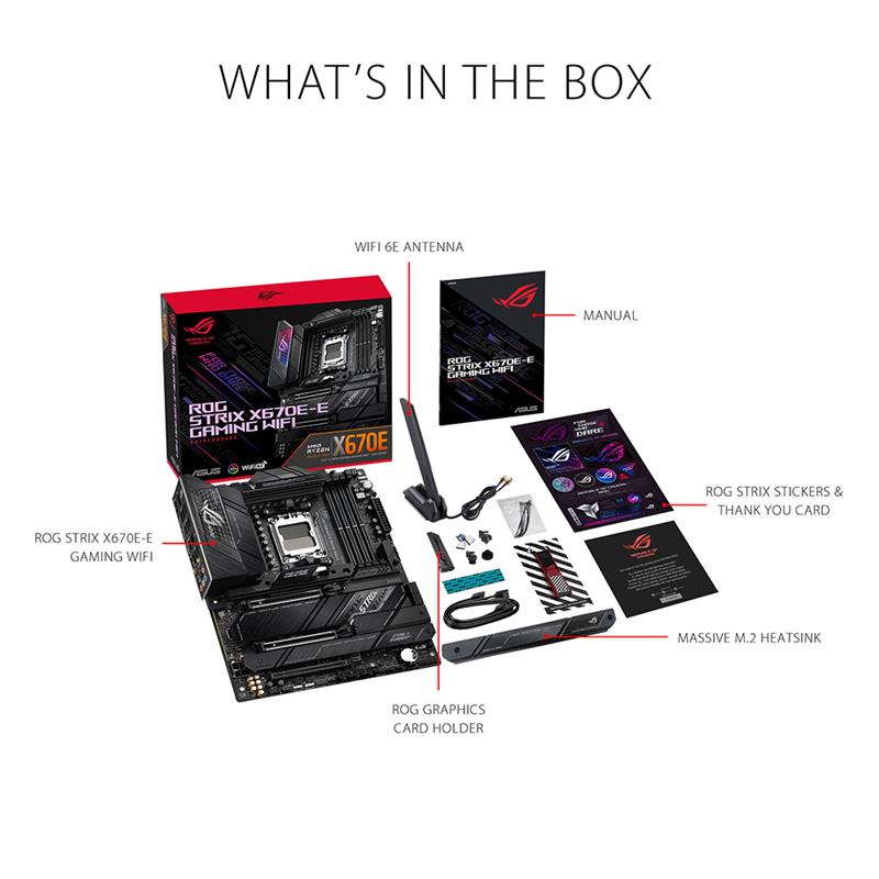 ASUS ROG STRIX X670E-E GAMING WIFI 6E Socket AM5 (LGA 1718