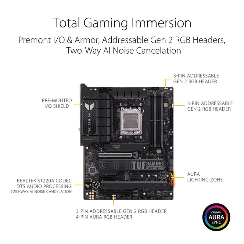 ASUS TUF GAMING X670E-PLUS WIFI 6E Socket AM5 (LGA 1718
