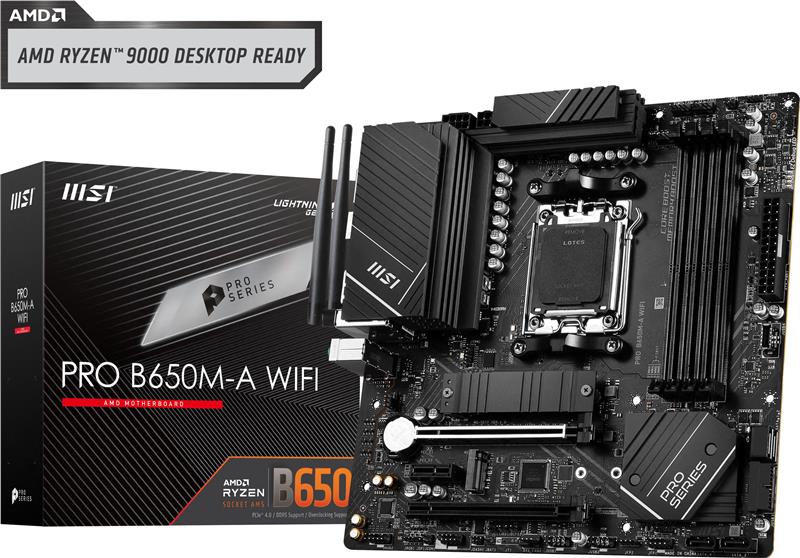 MSI PRO B650M-A WIFI AMD Micro-ATX AM5 Motherboard