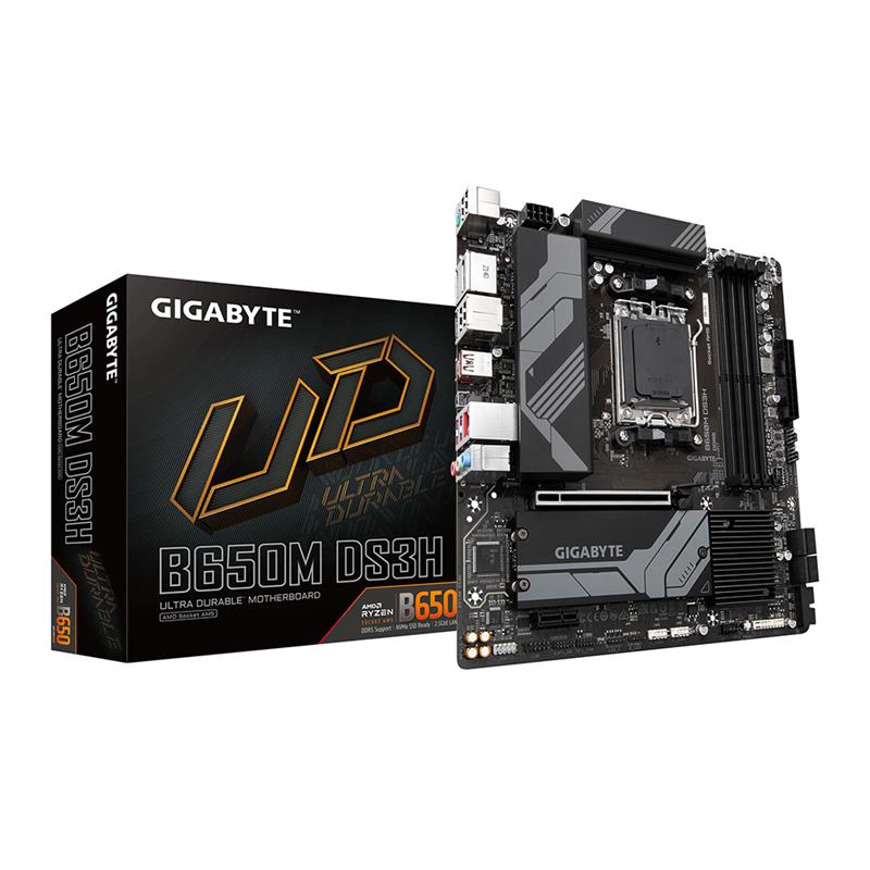 GIGABYTE B650M DS3H AM5 LGA 1718 AMD B650 M-ATX Motherboard(Open Box)