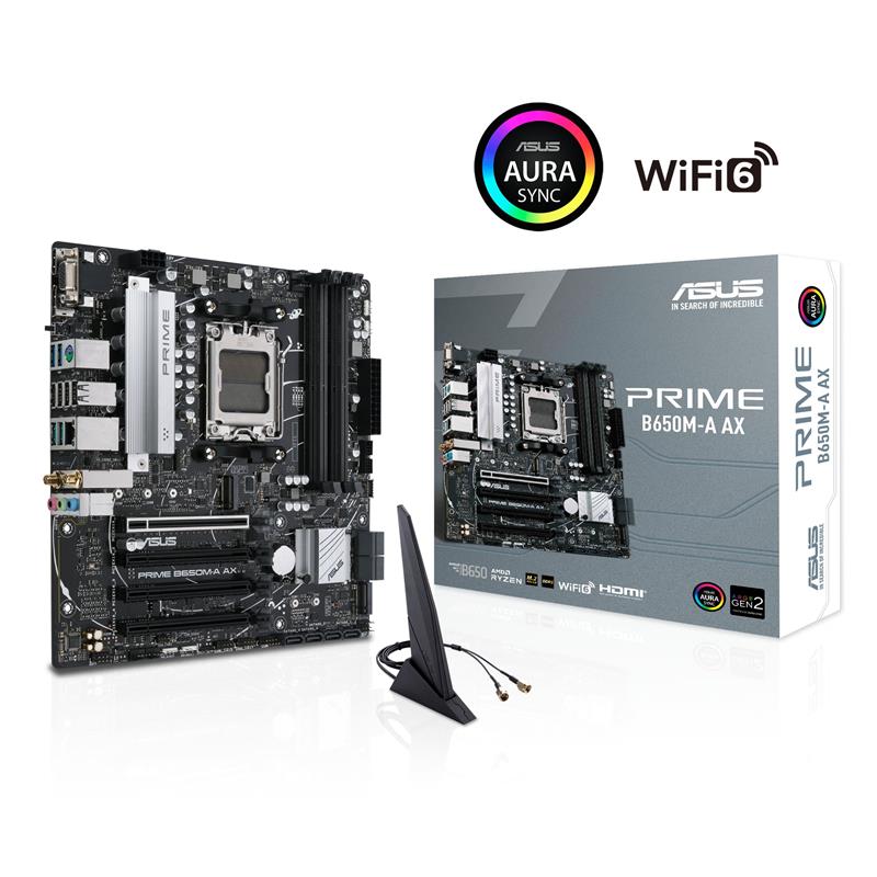 ASUS Prime B650M-A AX AMD B650(Ryzen 7000) Micro-ATX motherboard