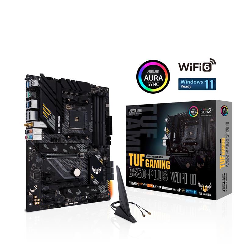 ASUS TUF GAMING B550-PLUS WIFI II AMD AM4 ATX gaming motherboard(Open Box)