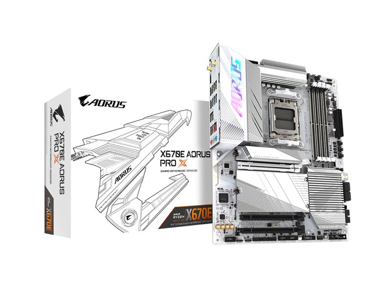 GIGABYTE X670E AORUS PRO X  AM5 LGA 1718 AMD X670E ATX Motherboard