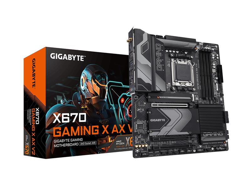 GIGABYTE X670 GAMING X AX V2 AM5 LGA 1718 AMD X670 ATX Motherboard